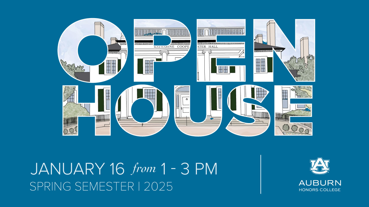 spring honors open house from 1 to 3 pm at Cater Hall